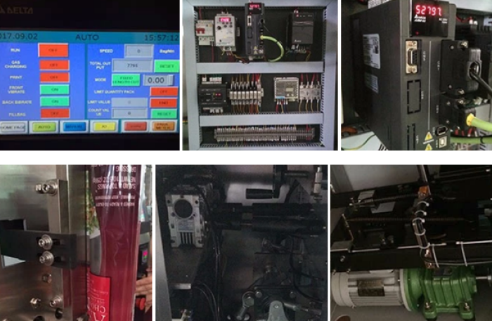 Вертикальный станок для фасовки и упаковки жидких продуктов в саше пакеты KL-160YS