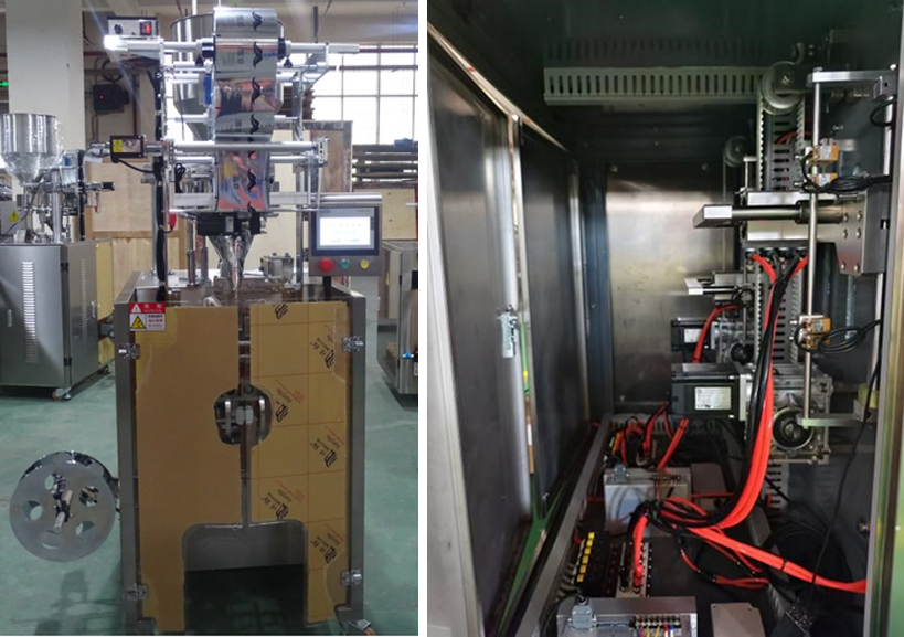 Двухпоточный станок для фасовки жидких продуктов в четырехшовные саше пакеты JY-71CY