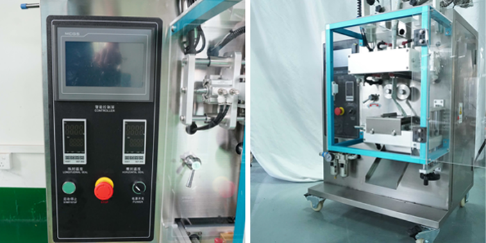 Вертикальный станок для упаковки геля, крема в трехшовный пакет JS-220Y