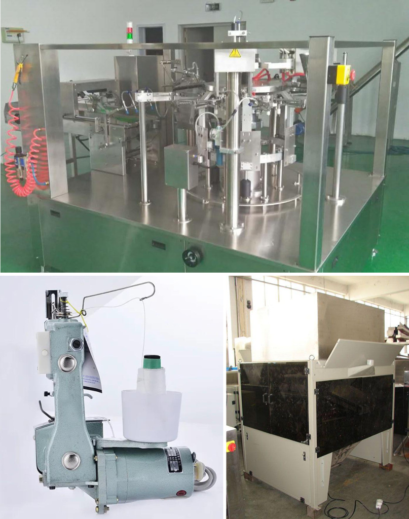 Линия для фасовки и упаковки сыпучей продукции в бумажные пакеты HDGD-400G