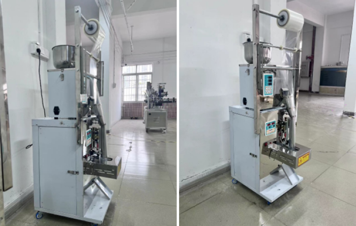 Вертикальный станок для упаковки сыпучих продуктов в 3-х шовный пакет DZD-220B