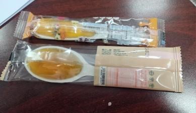 Линия для розлива меда в пластиковые ложки и упаковки в пакет YW-R2