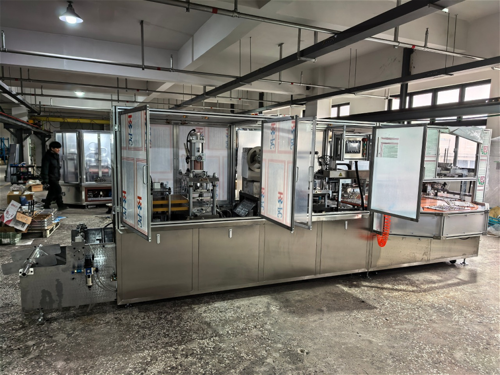 Блистерная машина для упаковки зубных щеток DPP-400