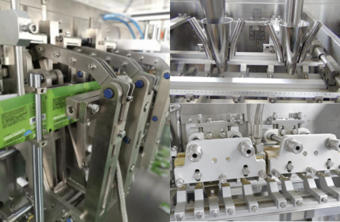 Автоматическая линия для формирования дой-пак пакетов с фасовкой и упаковкой сыпучей продукции HC-280DSZ