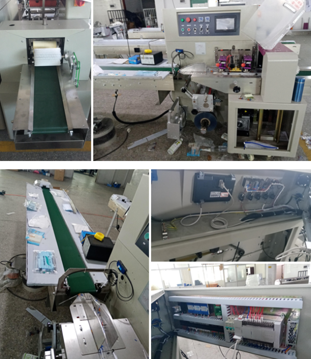 Горизонтальный станок для упаковки лотков в пакет флоупак KL-350SZ