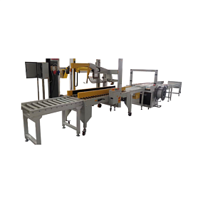 Линия для упаковки коробок стреппинг-лентой MH-102A