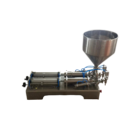 Горизонтальный двухголовочный дозатор для жидкой и пастообразной продукции DG-1000