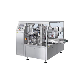 Линия для упаковки соуса с мясными кусочками в реторт-пакеты и шоу-бокс ZP-8R200