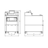 Станок для упаковки продукции в стрейч пленку YS15Apor